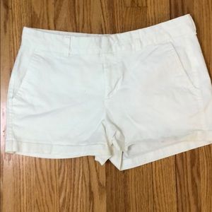 White khaki shorts